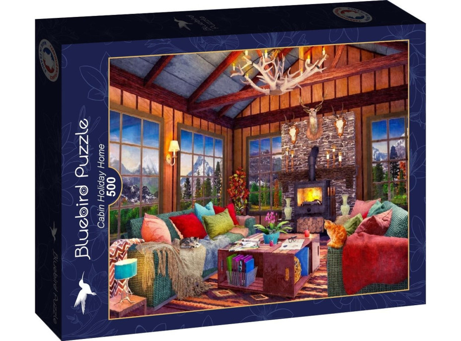 BLUEBIRD Puzzle Prázdninová chata 500 dílků