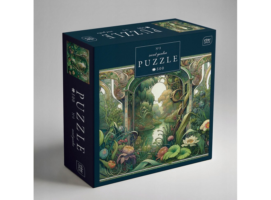 INTERDRUK Puzzle Secret Garden: Zapomenutá zahrada 500 dílků