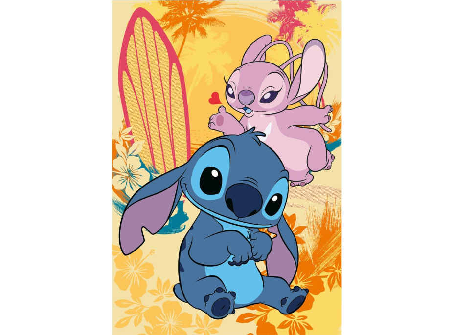 DINO Puzzle Zamilovaný Stitch 24+48 dílků