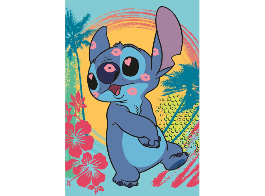 DINO Puzzle Zamilovaný Stitch 24+48 dílků