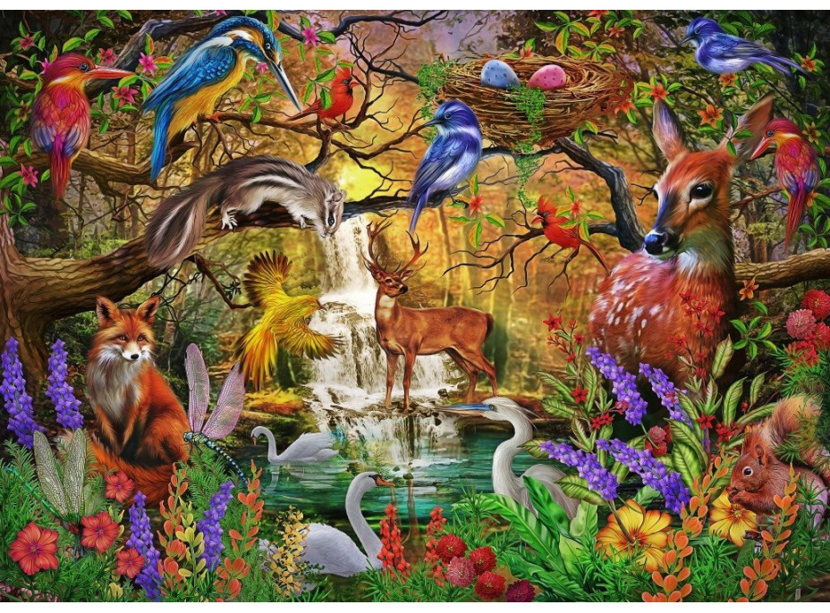 BLUEBIRD Puzzle Zlatý les 500 dílků