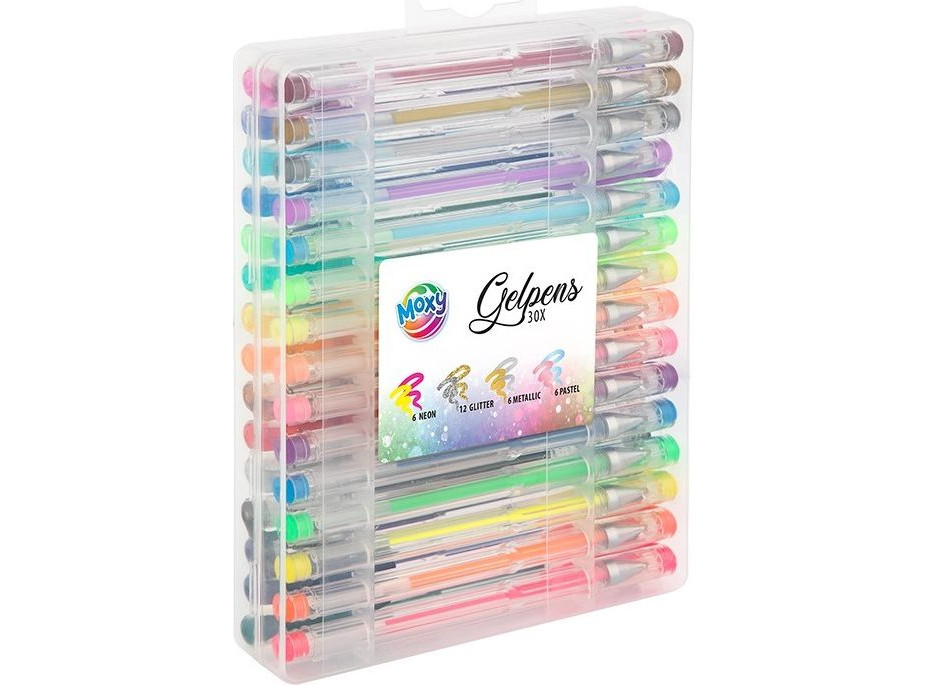 MOXY Sada gelových per v boxu