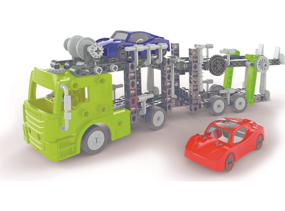 CLEMENTONI Science&Play Mechanická laboratoř Přepravník automobilů 10v1