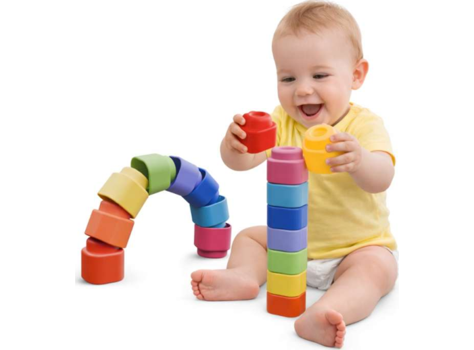 CLEMENTONI Soft Clemmy Sada 9 měkkých kostek