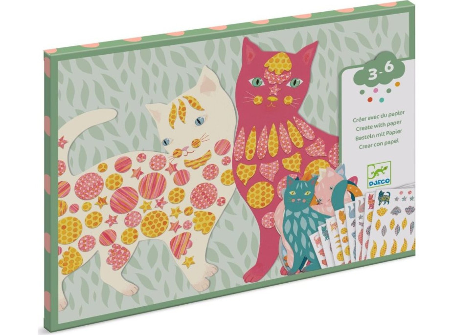 DJECO Tvoření z papíru Kočky