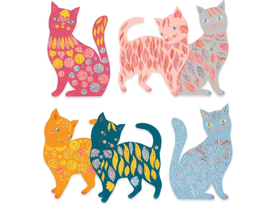 DJECO Tvoření z papíru Kočky