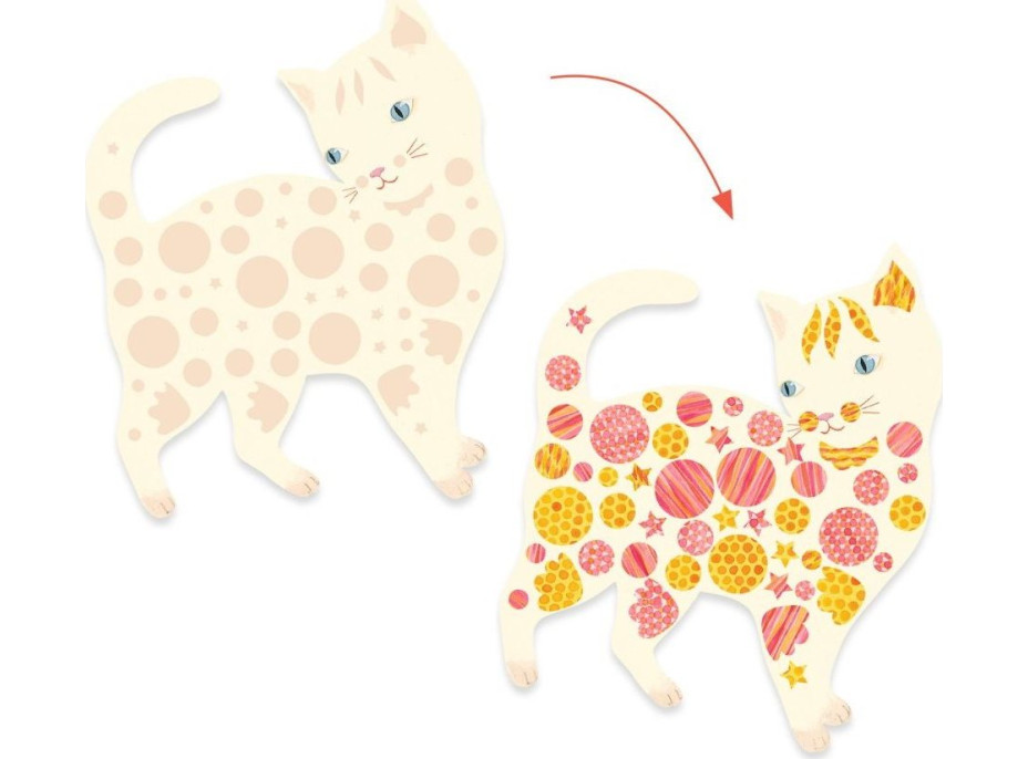 DJECO Tvoření z papíru Kočky