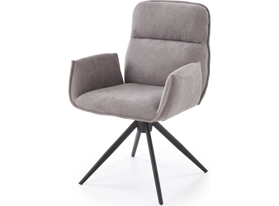 Jídelní otočná židle K574 - popelavě šedá