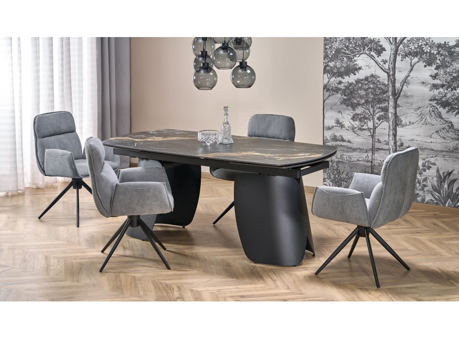 Jídelní otočná židle K574 - popelavě šedá