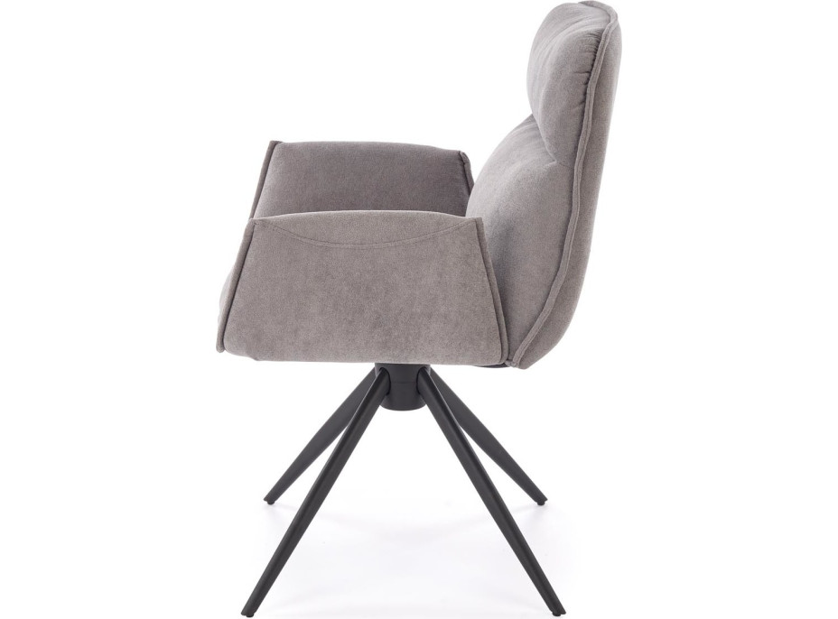 Jídelní otočná židle K574 - popelavě šedá