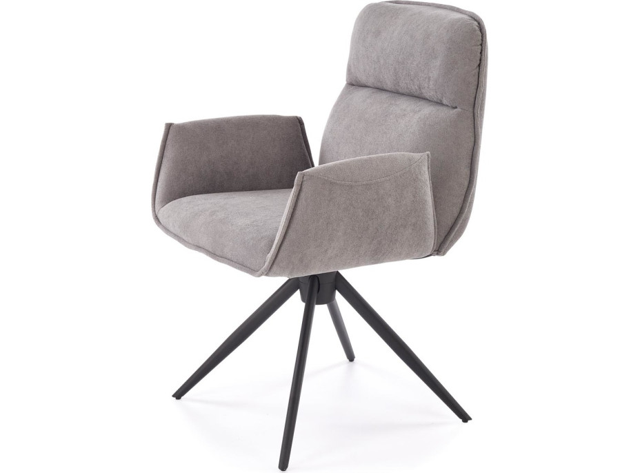 Jídelní otočná židle K574 - popelavě šedá