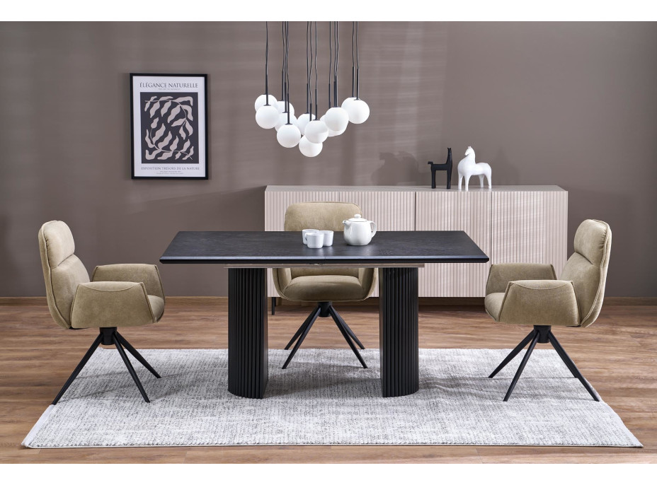 Jídelní otočná židle K574 - tmavě béžová