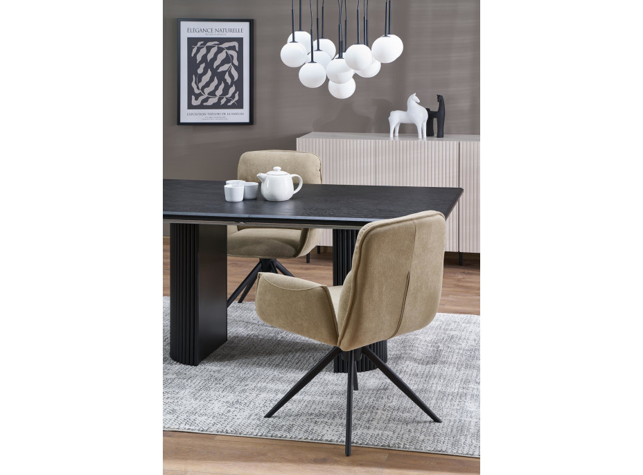 Jídelní otočná židle K574 - tmavě béžová