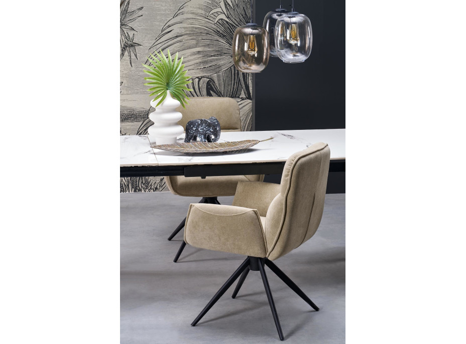 Jídelní otočná židle K574 - tmavě béžová