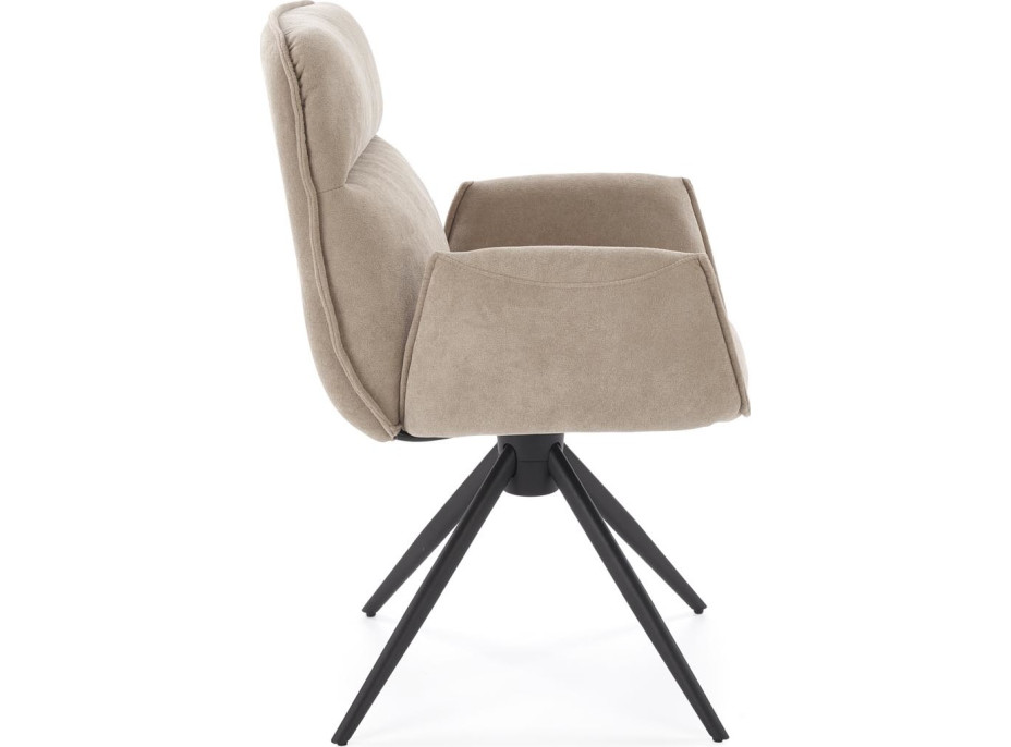 Jídelní otočná židle K574 - tmavě béžová