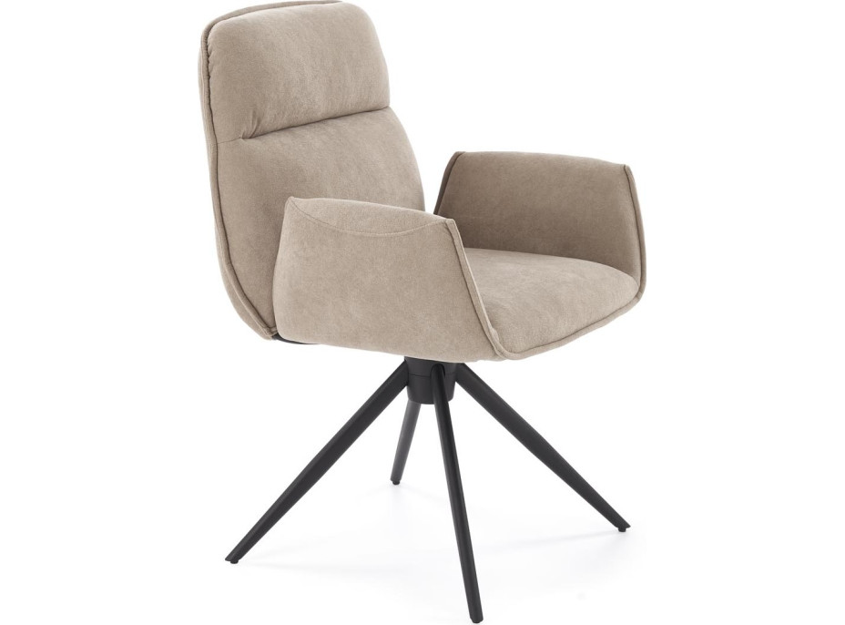 Jídelní otočná židle K574 - tmavě béžová