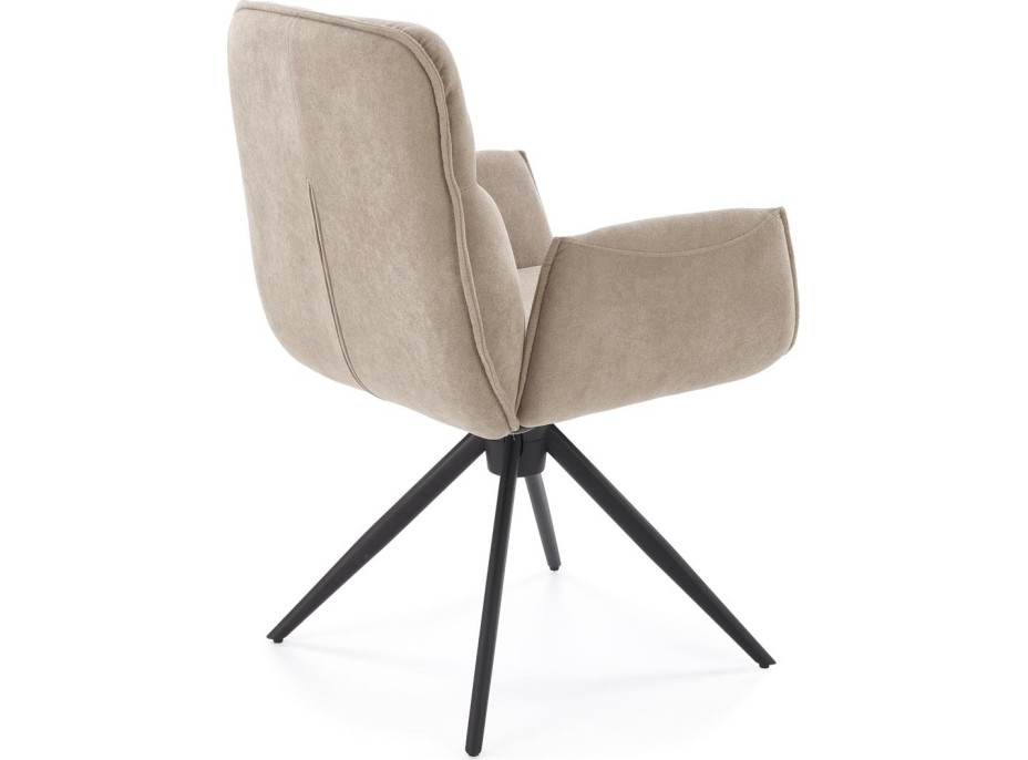 Jídelní otočná židle K574 - tmavě béžová