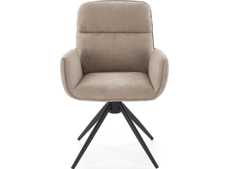 Jídelní otočná židle K574 - tmavě béžová