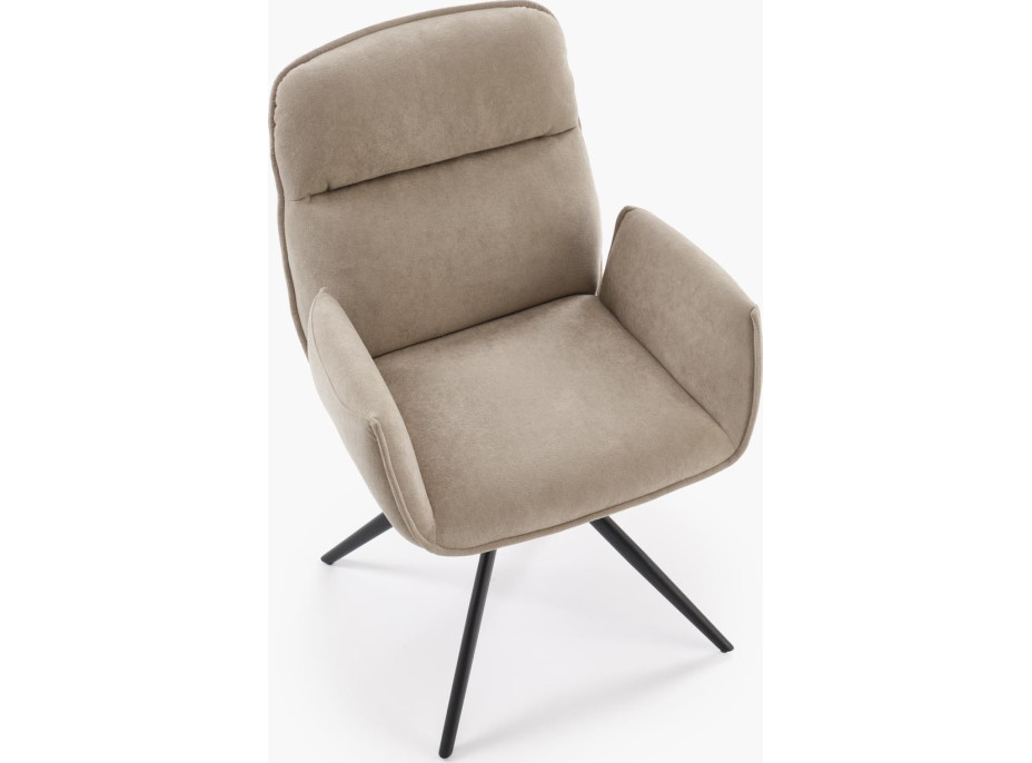 Jídelní otočná židle K574 - tmavě béžová