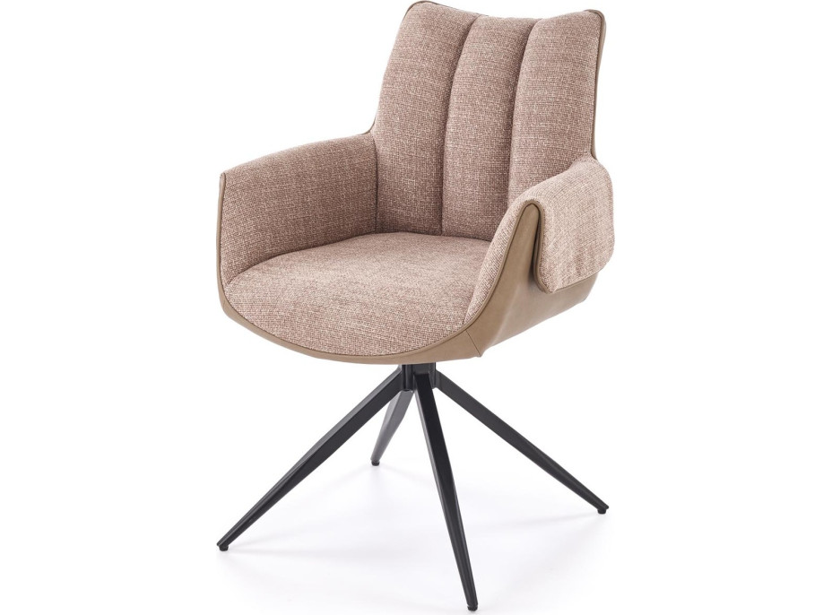 Jídelní otočná židle K579 - hnědá