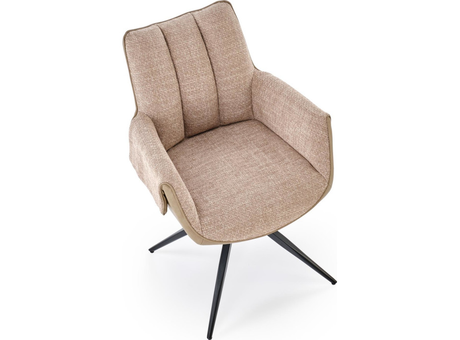 Jídelní otočná židle K579 - hnědá