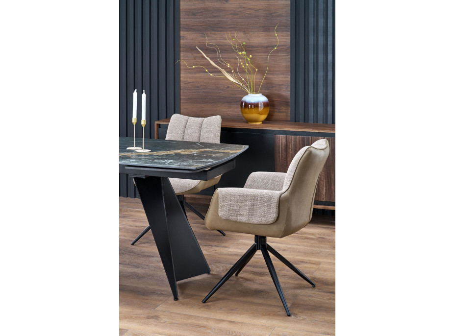 Jídelní otočná židle K579 - hnědá