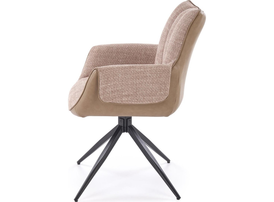 Jídelní otočná židle K579 - hnědá