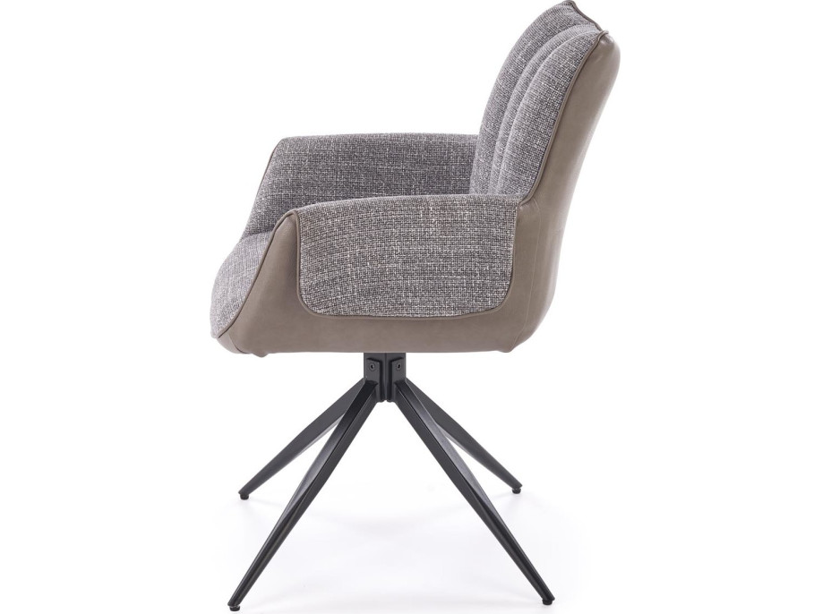 Jídelní otočná židle K579 - popelavě šedá