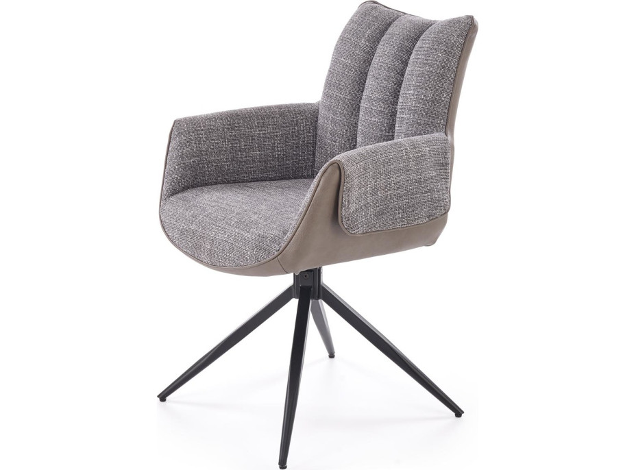 Jídelní otočná židle K579 - popelavě šedá