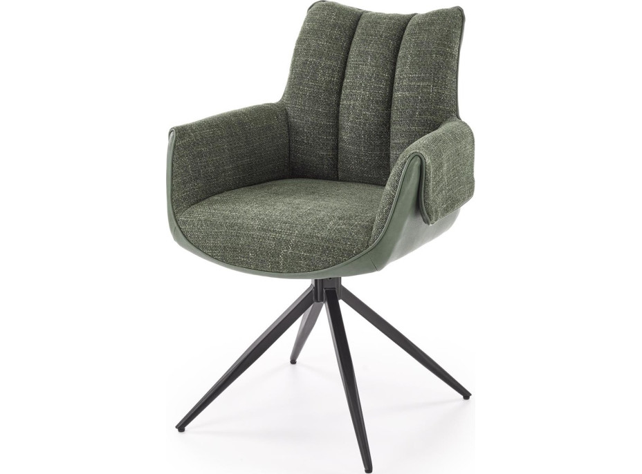 Jídelní otočná židle K579 - zelená