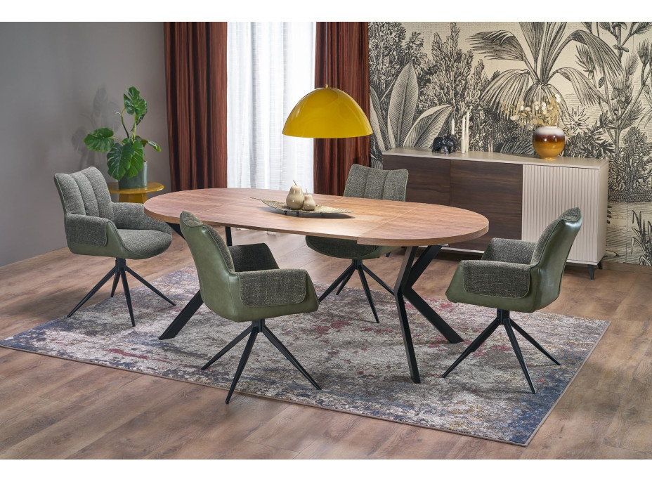 Jídelní otočná židle K579 - zelená