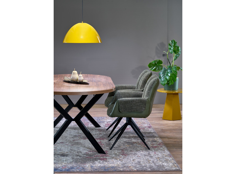 Jídelní otočná židle K579 - zelená