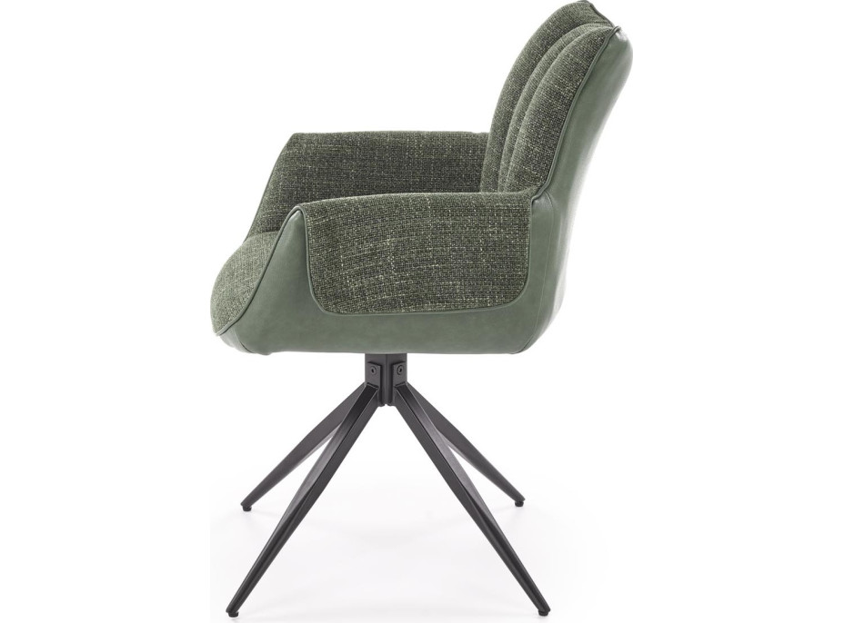 Jídelní otočná židle K579 - zelená