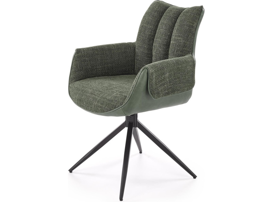 Jídelní otočná židle K579 - zelená