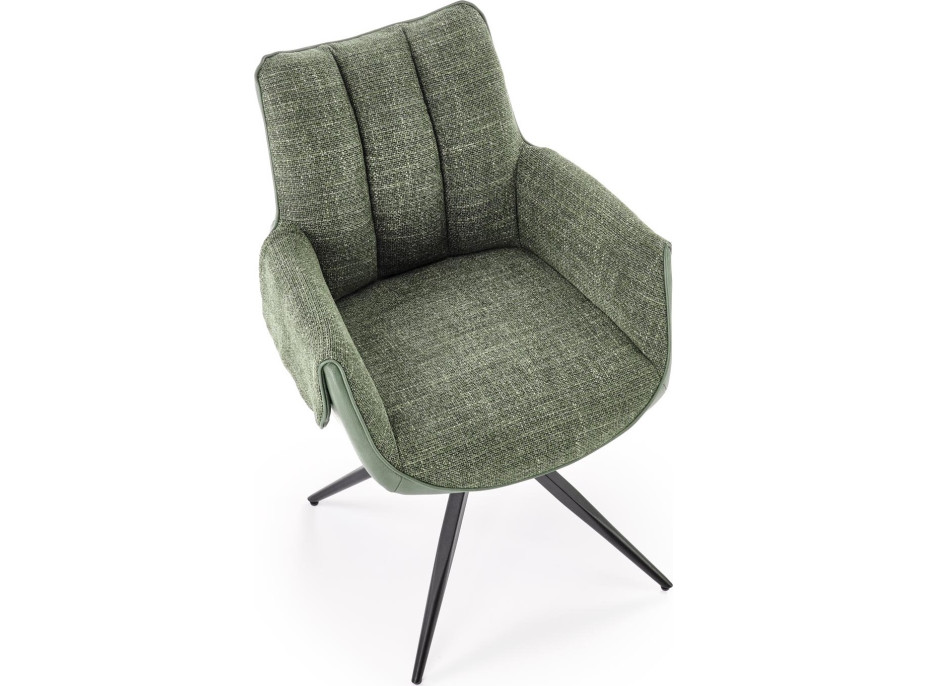 Jídelní otočná židle K579 - zelená