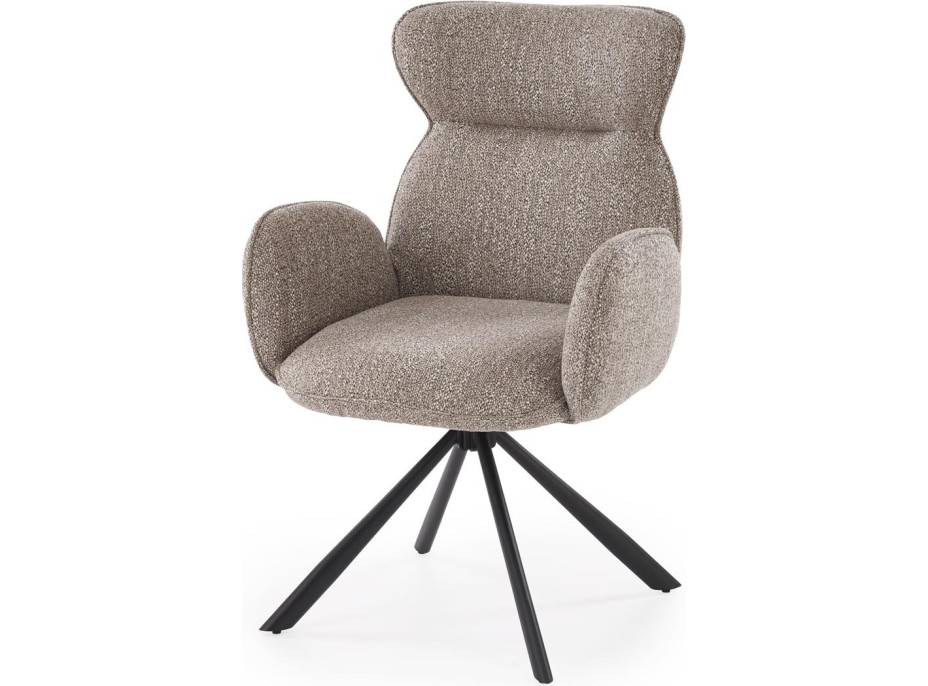 Jídelní otočná židle K571 - tmavě béžová