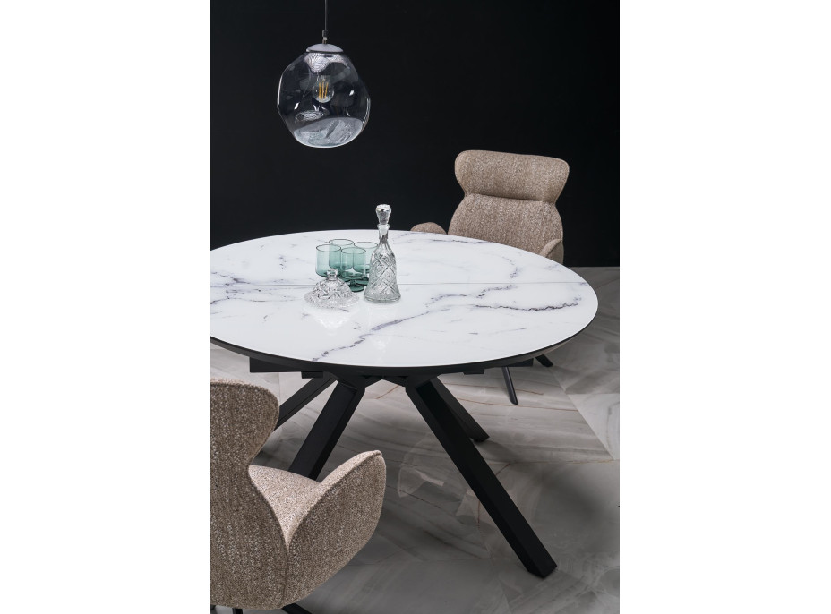 Jídelní otočná židle K571 - tmavě béžová