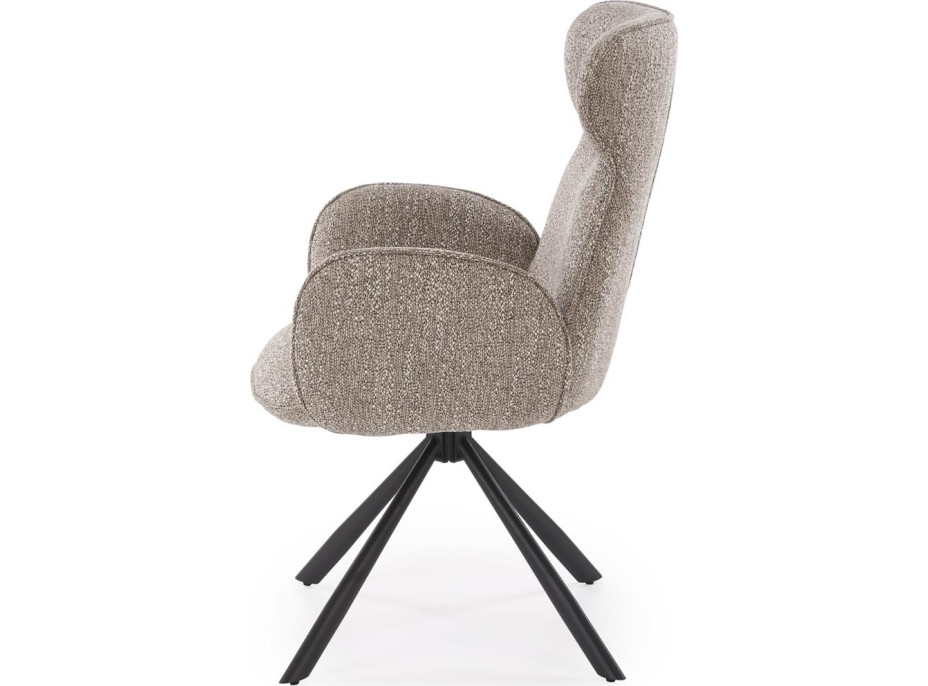 Jídelní otočná židle K571 - tmavě béžová