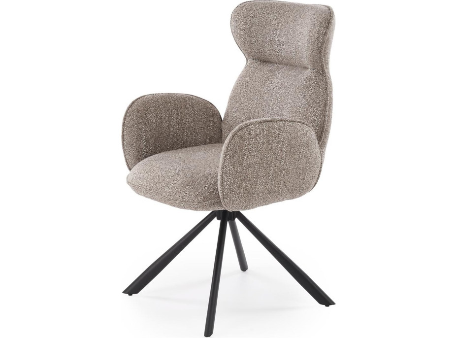 Jídelní otočná židle K571 - tmavě béžová