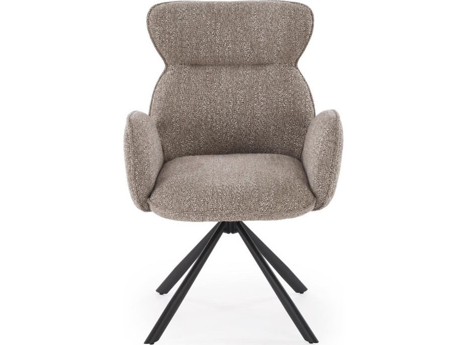 Jídelní otočná židle K571 - tmavě béžová