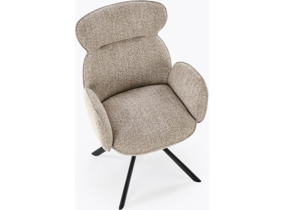 Jídelní otočná židle K571 - tmavě béžová