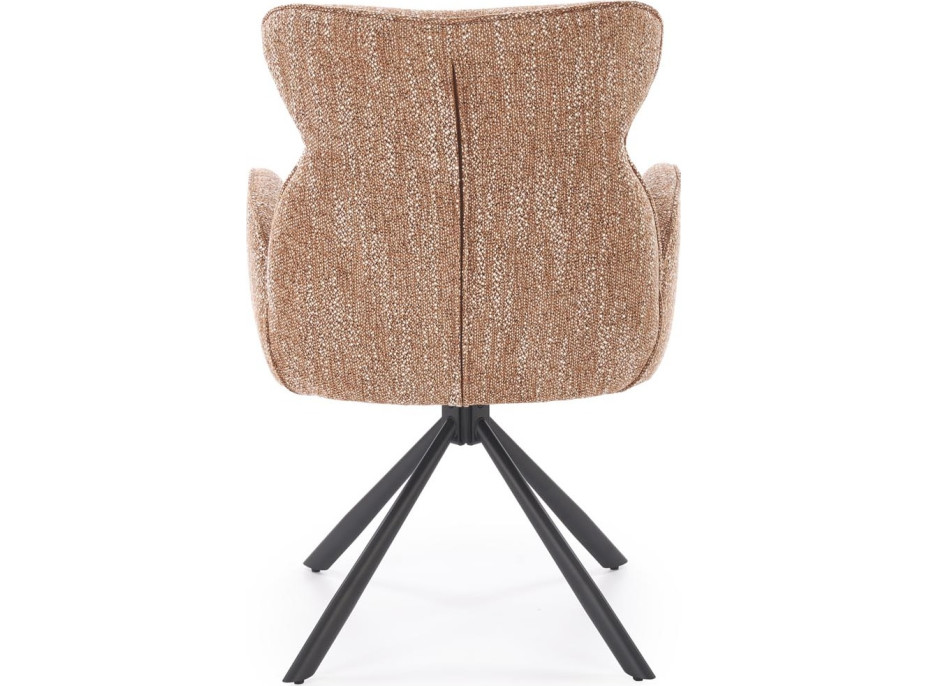 Jídelní otočná židle K571 - skořicově hnědá