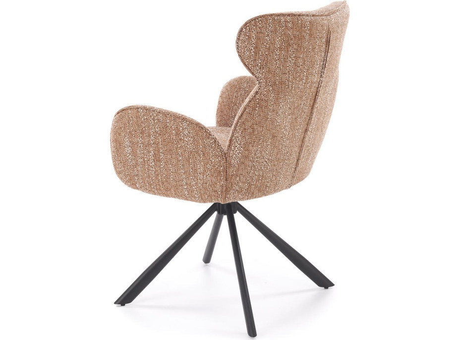 Jídelní otočná židle K571 - skořicově hnědá