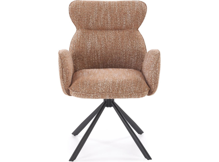 Jídelní otočná židle K571 - skořicově hnědá