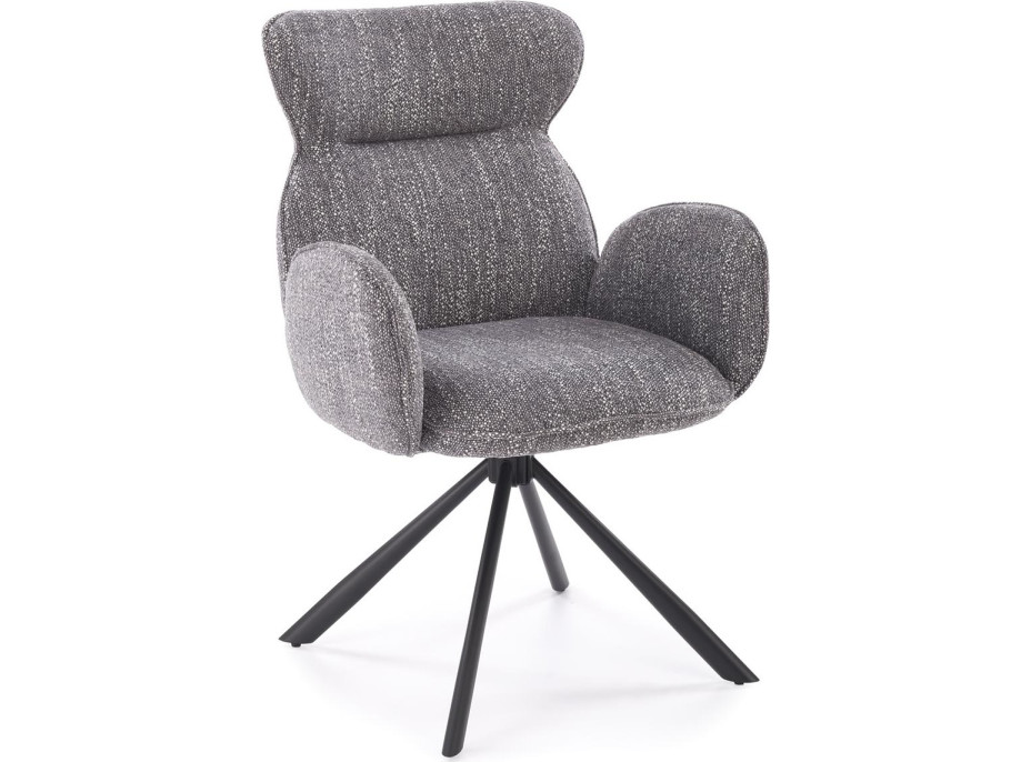 Jídelní otočná židle K571 - popelavě šedá