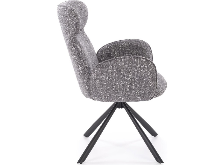 Jídelní otočná židle K571 - popelavě šedá