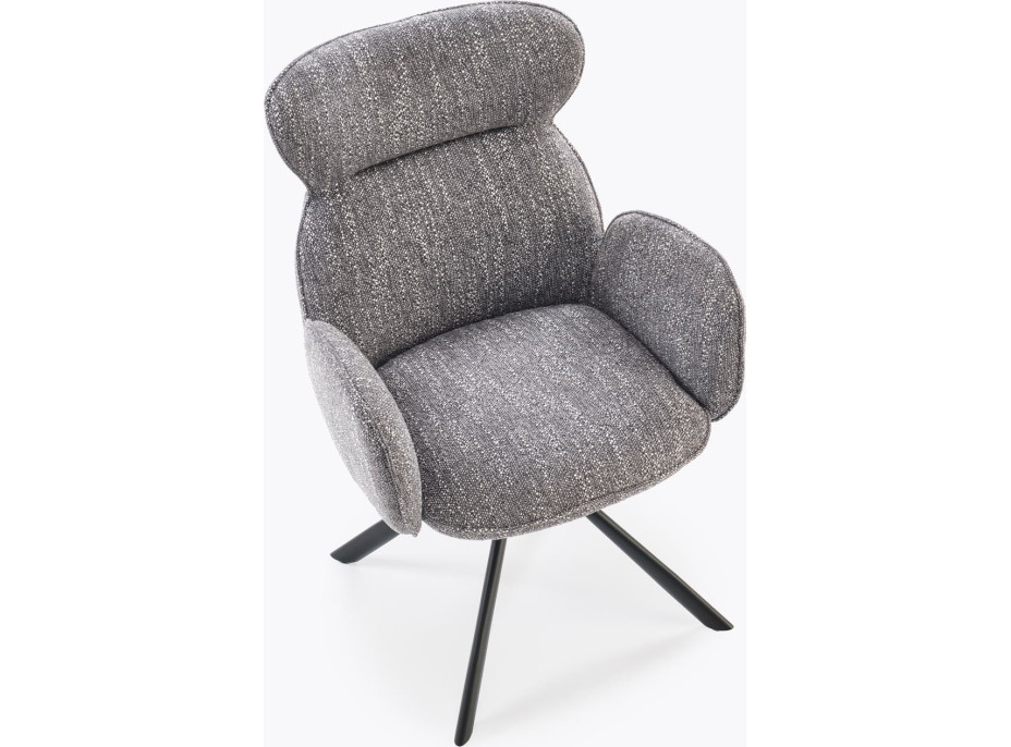 Jídelní otočná židle K571 - popelavě šedá