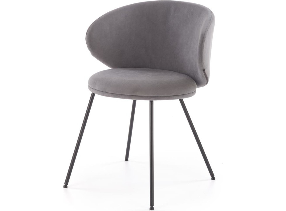 Jídelní židle K-587 - popelavě šedá