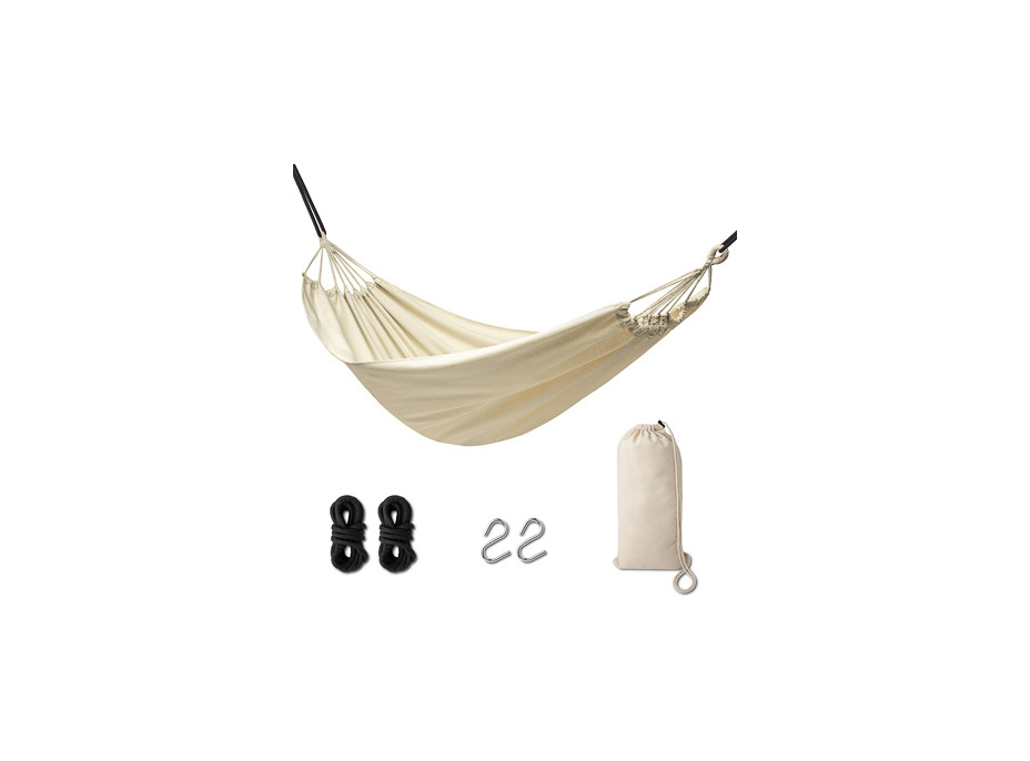 Zahradní houpací síť BOHO 200 cm - ecru
