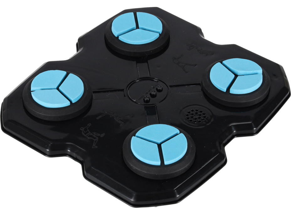 Boxerský nástěnný trenažér KX3006 s hudbou, LED a USB + rukavice